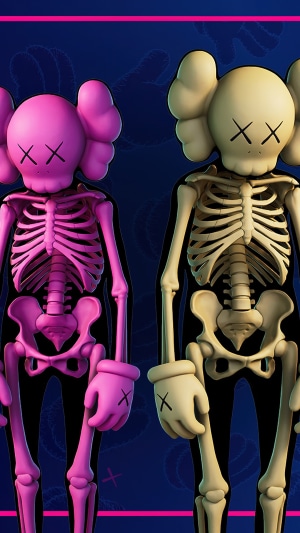 Two KAWS Companion skeletons in Fortnite