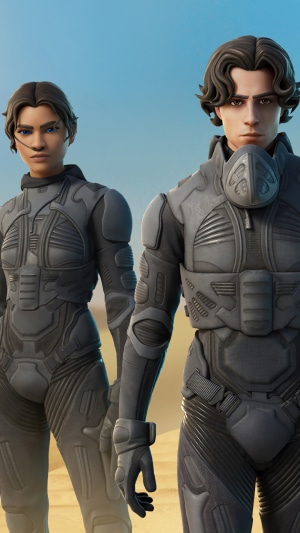 Paul Atreides and Chani from Dune in Fortnite
