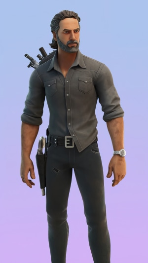 Rick Grimes, Fortnite, Video Game HD Phone Wallpaper | Rare Gallery