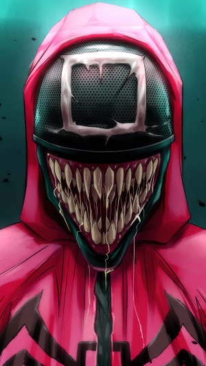 Venom-inspired Squid Game Guard