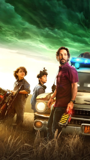 Ghostbusters: Afterlife Poster with Paul Rudd and Kids