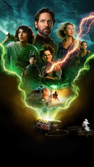 Ghostbusters: Afterlife Poster with Cast and Equipment