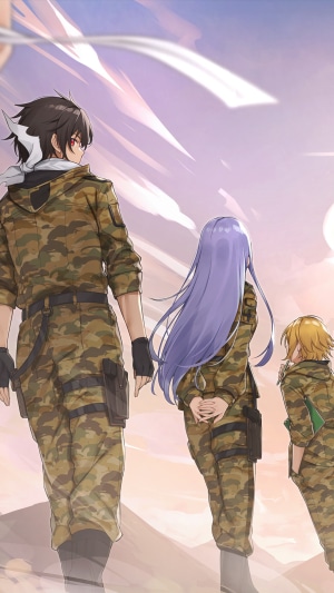 Lena, Shin, and Kiri from 86 - Eighty Six