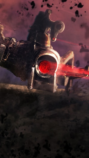 Lena from 86 - Eighty Six firing a weapon