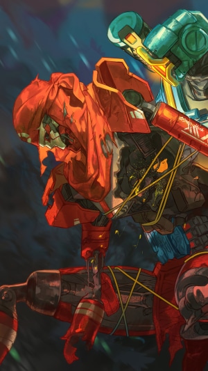 Revenant and Pathfinder from Apex Legends