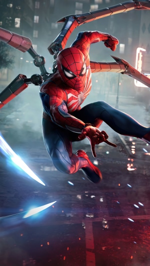 Spider-Man from Marvel's Spider-Man 2 in action