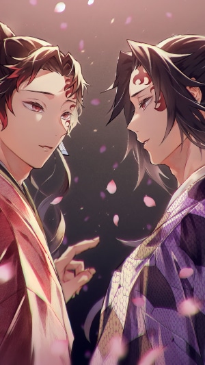 Yoriichi Tsugikuni and Kokushibo from Demon Slayer