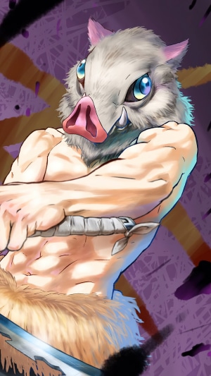 Inosuke Hashibira from Demon Slayer Kimetsu no Yaiba