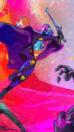 Fortnite Loading Screen with Cybernetic Warrior