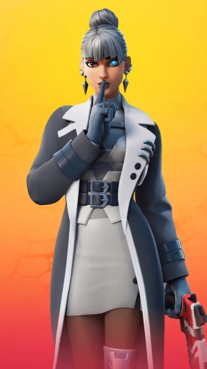 Fortnite character with a gun
