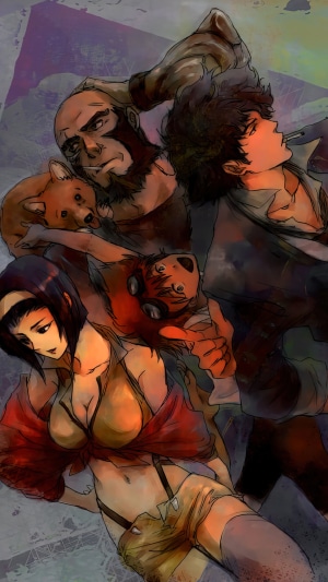 Cowboy Bebop characters with Ein