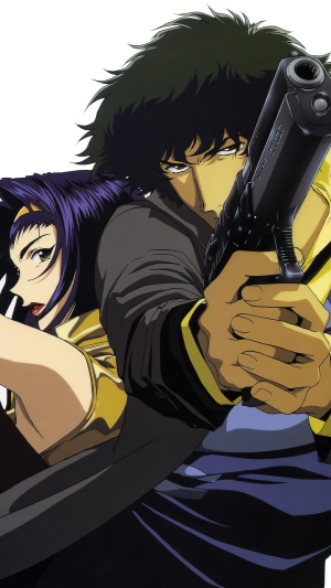 Spike Spiegel and Faye Valentine from Cowboy Bebop
