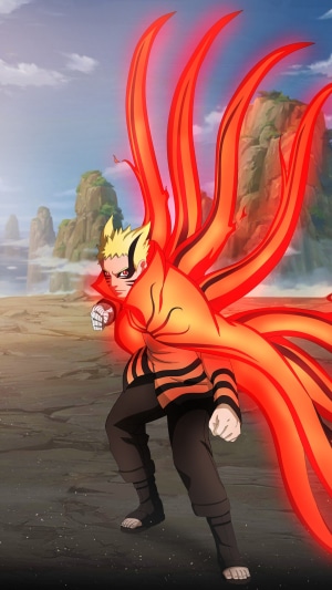 Naruto Uzumaki in Baryon Mode from Naruto Anime