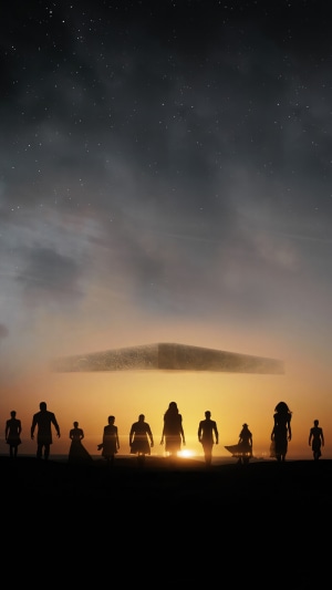 Eternals Movie Poster with Silhouettes