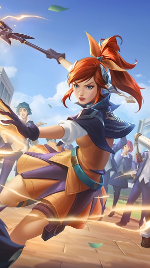 Lux from League of Legends in Battle Academia skin