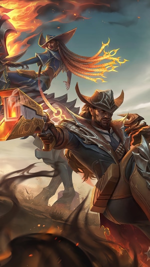 High Noon Senna and Lucian from League of Legends