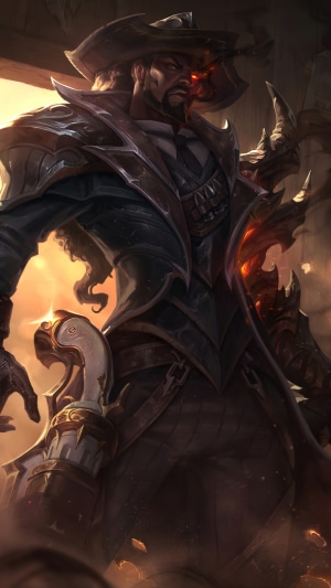Lucian from League of Legends High Noon Splash Art