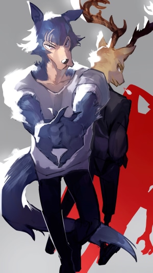 Legoshi and Louis from Beastars