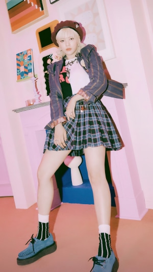 Jeongyeon from TWICE in The Feels concept