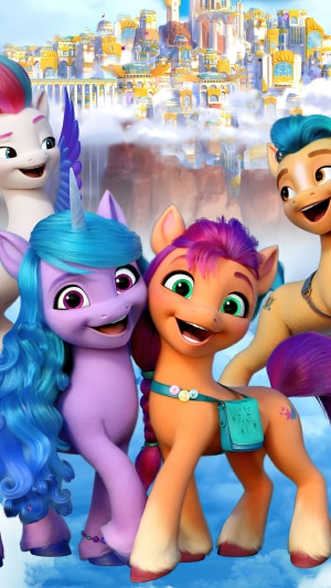 My Little Pony: A New Generation characters in clouds