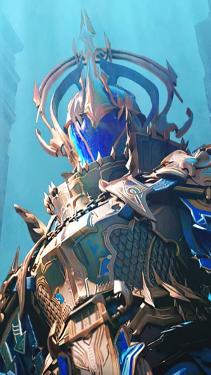 Character in ornate armor from PUBG Mobile