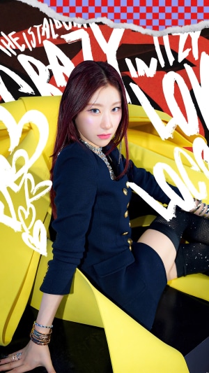 Chaeryeong from ITZY in CRAZY IN LOVE