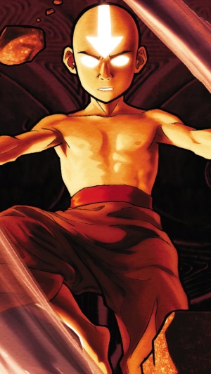 Aang from Avatar The Last Airbender in the Avatar State