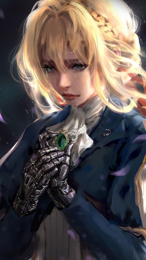 Violet Evergarden Anime Girl with Mechanical Hands