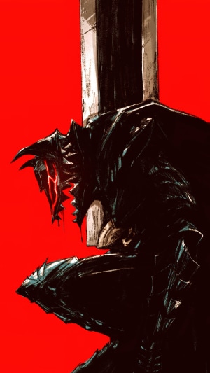 Guts in Black Armor from Berserk