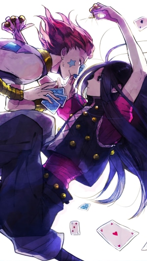 Hisoka Morow and Illumi Zoldyck from Hunter X Hunter