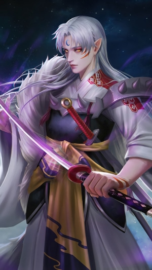 Sesshomaru from Inuyasha holding a katana