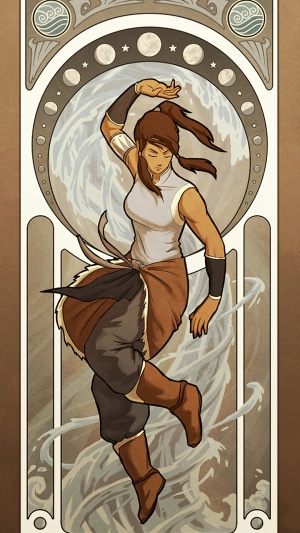 Korra from The Legend of Korra waterbending