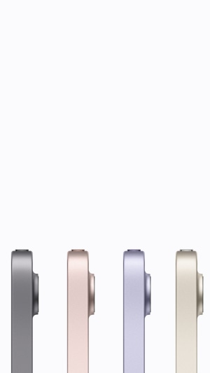 Four iPads in different colors