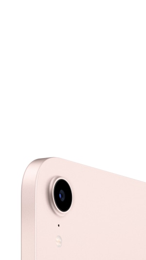 Close-up of an iPad camera and casing
