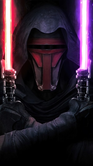 Darth Revan with two lightsabers from Star Wars: Knights of the Old Republic