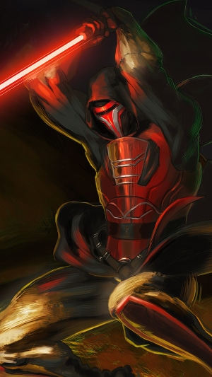 Darth Revan with Red Lightsaber from Star Wars: Knights of the Old Republic