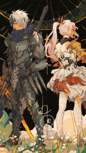 Alphen and Shionne from Tales of Arise