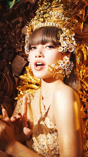 Lalisa Manoban in Traditional Gold Attire