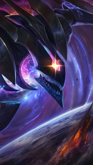 Kha'Zix from League of Legends Dark Star Splash Art
