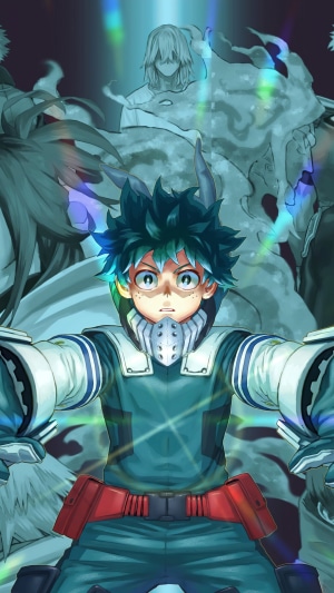 Izuku Midoriya and All For One from My Hero Academia