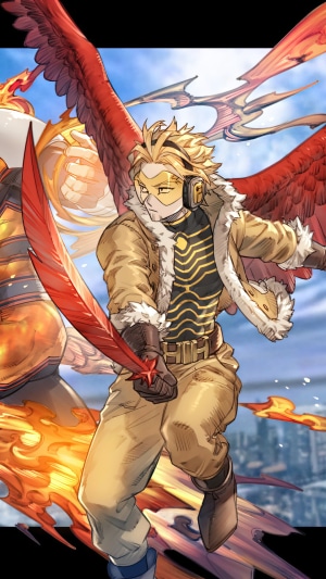 Hawks and Endeavor from My Hero Academia