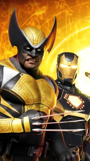 Wolverine and Iron Man from Marvel's Midnight Suns