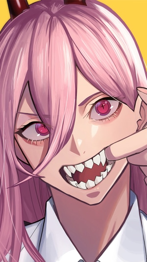 Power from Chainsaw Man Close-Up Portrait