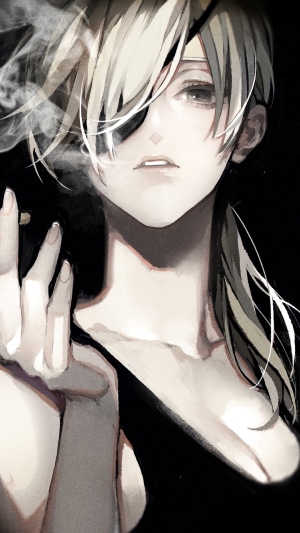 Quanxi from Chainsaw Man smoking