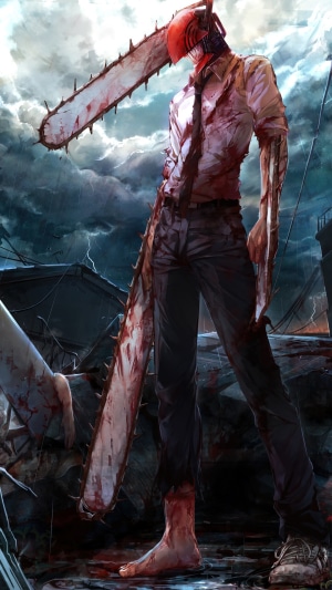 Denji from Chainsaw Man with Chainsaw Arms
