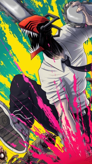 Chainsaw Man Denji Action Pose Artwork