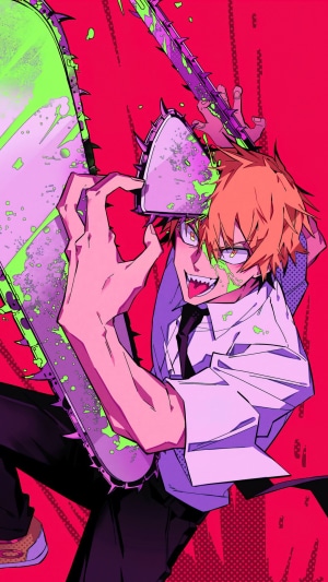 Denji, Chainsaw Man, Anime HD Phone Wallpaper | Rare Gallery