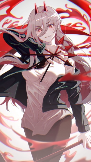 Power from Chainsaw Man Anime Artwork