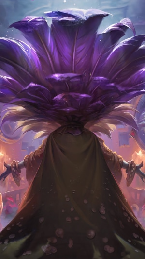 Bandle City creature with purple flower head from LoR