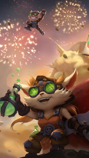 Teemo and Tristana from Legends of Runeterra